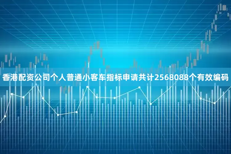 香港配资公司个人普通小客车指标申请共计2568088个有效编码